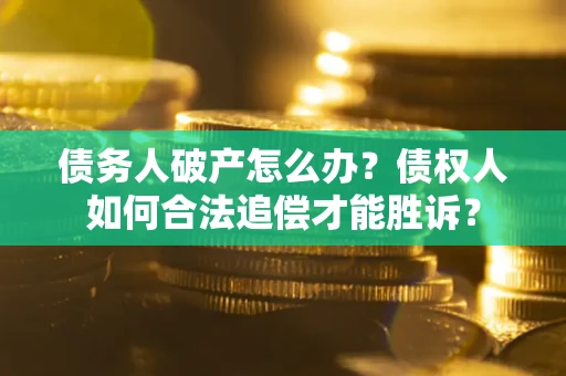 武汉债务人破产怎么办？债权人如何合法追偿才能胜诉？