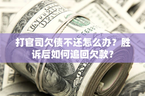 武汉打官司欠债不还怎么办？胜诉后如何追回欠款？