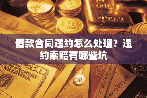 武汉借款合同违约怎么处理？违约索赔有哪些坑
