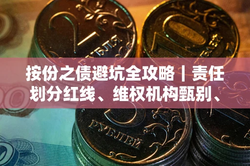 武汉按份之债避坑全攻略｜责任划分红线、维权机构甄别、纠纷处理全流程拆解