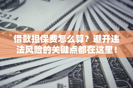 武汉借款担保费怎么算？避开违法风险的关键点都在这里！