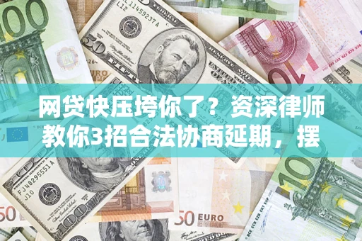 武汉网贷快压垮你了？资深律师教你3招合法协商延期，摆脱暴力催收！
