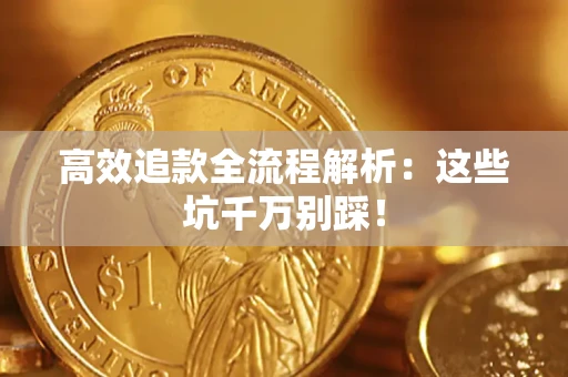 武汉高效追款全流程解析：这些坑千万别踩！