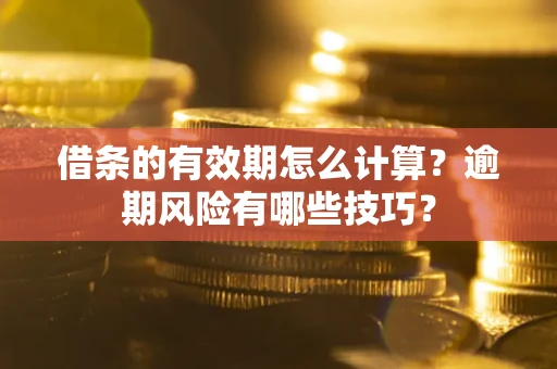 武汉借条的有效期怎么计算？逾期风险有哪些技巧？