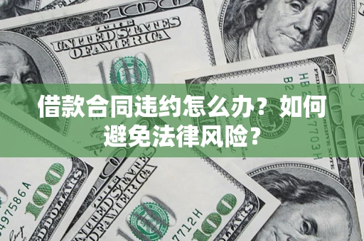 武汉借款合同违约怎么办？如何避免法律风险？