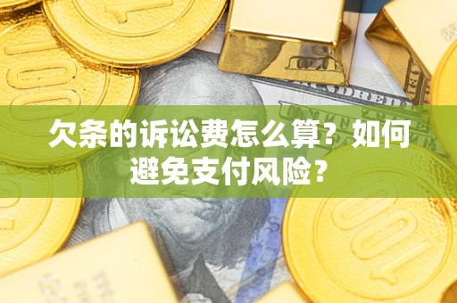 武汉欠条的诉讼费怎么算？如何避免支付风险？