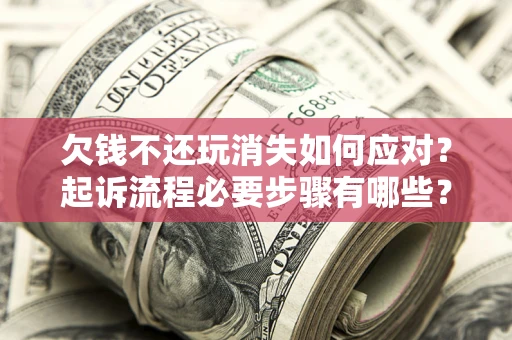 武汉欠钱不还玩消失如何应对？起诉流程必要步骤有哪些？